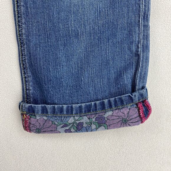 Tommy Hilfiger Womens 10 Floral Lined Jeans Loose Fit Straight Y2K Retro Denim - Picture 14 of 16